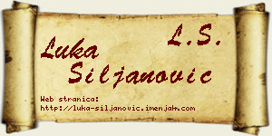 Luka Siljanović vizit kartica
